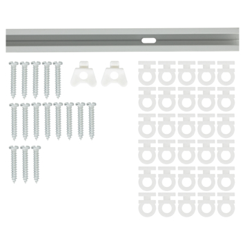 Intensions complete set gordijnrail Basic aluminium 250 cm
