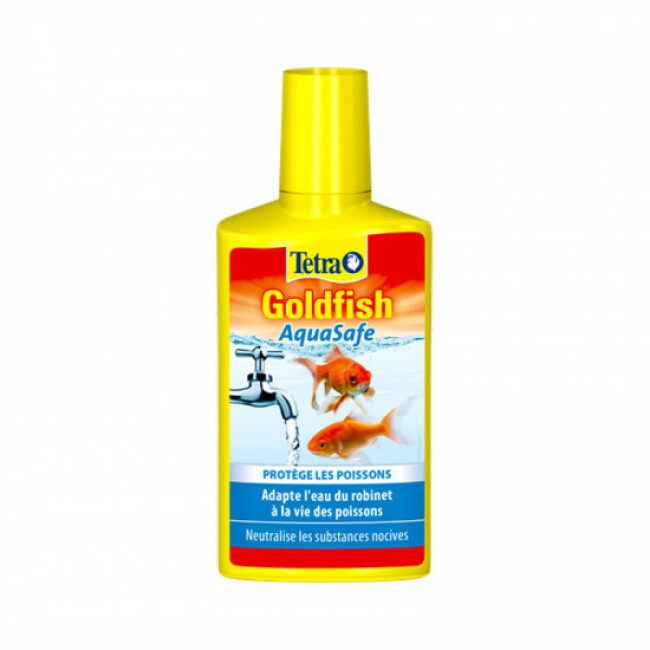Traitement de l'eau Tetra Goldfish AquaSafe pour aquarium