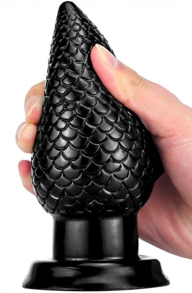 PineCock Plug Black Large Grovere analplugg