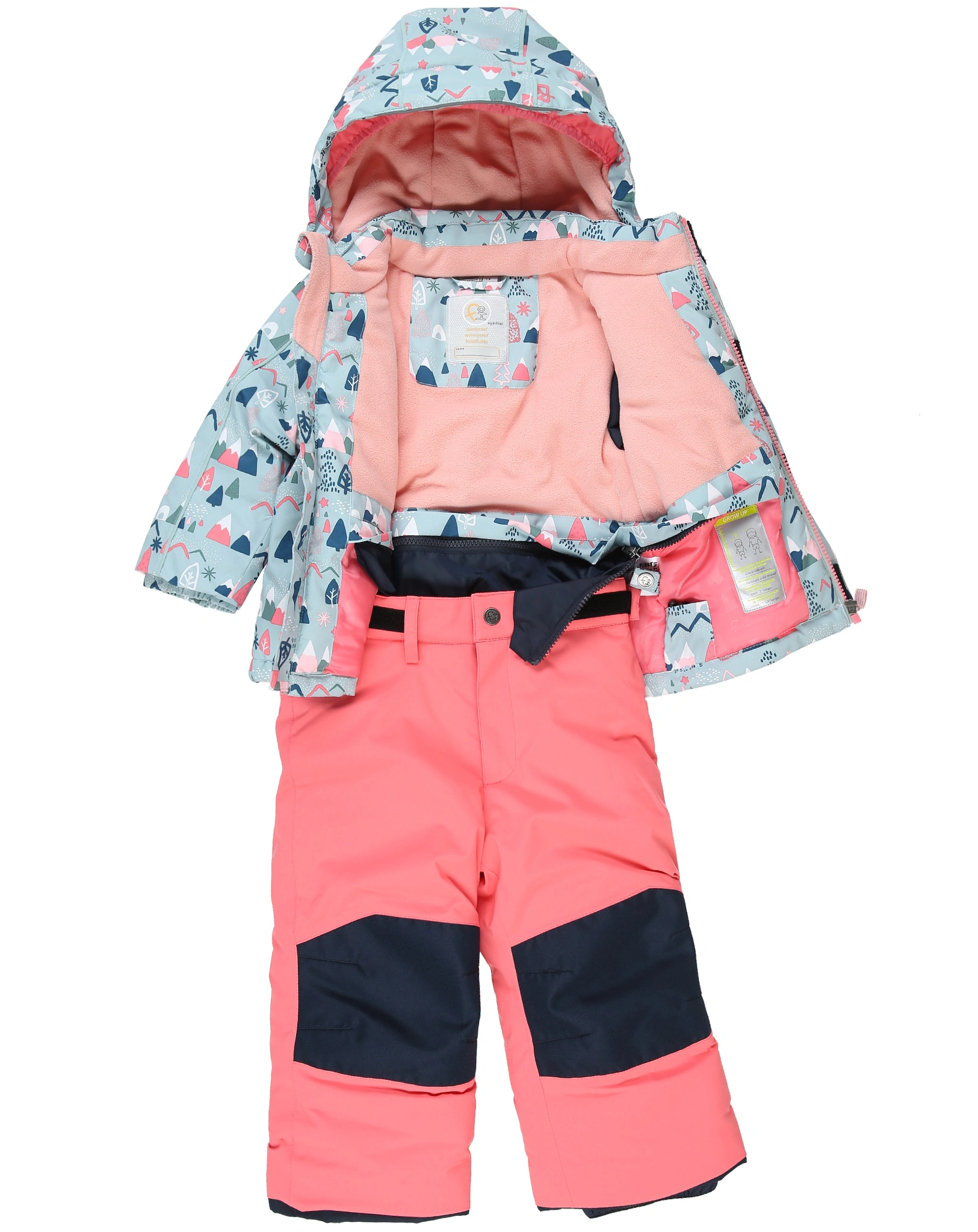 Skioverall FISW 34 MNS mit abzippbarer Hose in stahlmint
