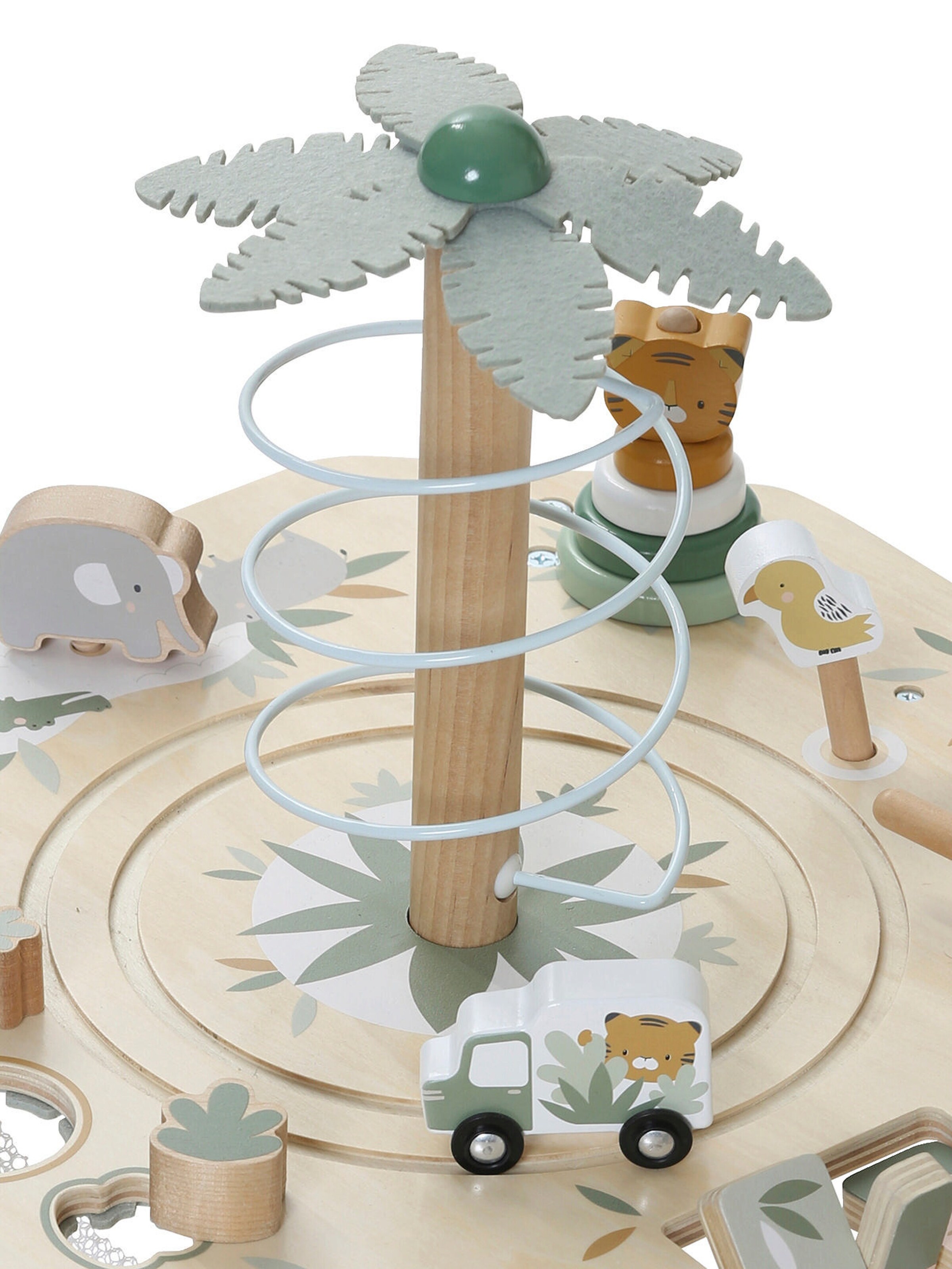 Vertbaudet Kinder Activity-Tisch PANDAFREUNDE, Holz FSC® mehrfarbig