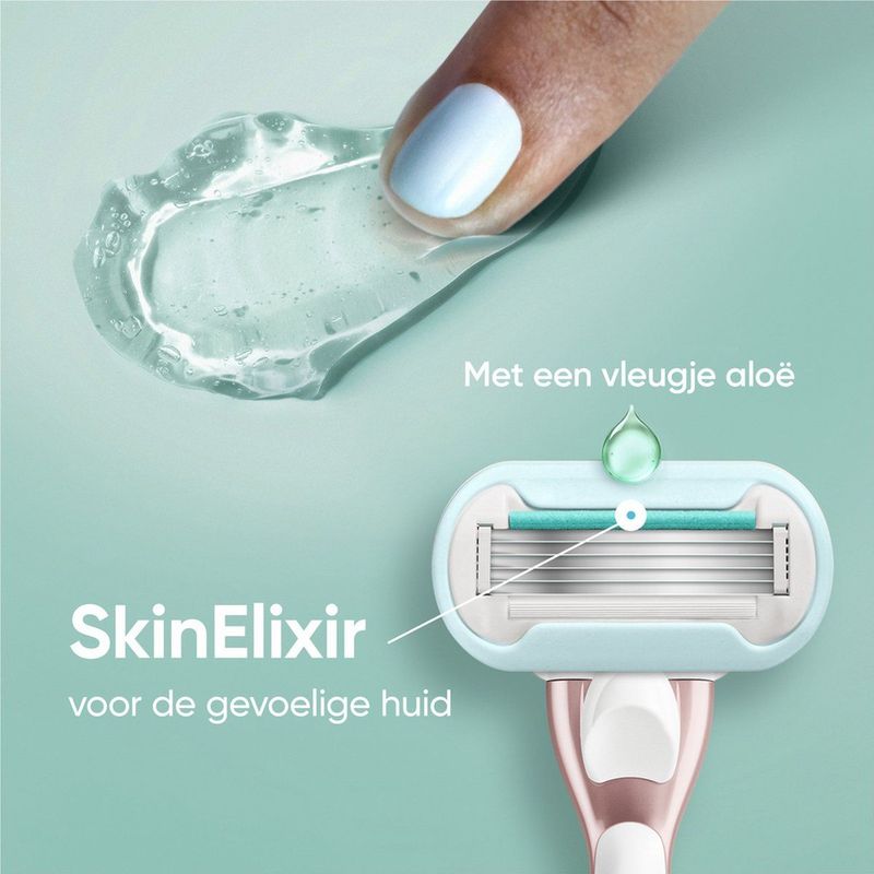 Venus - Pro Smooth Sensitive - Scheermesjes - 5 Mesjes - Metalen Handvat