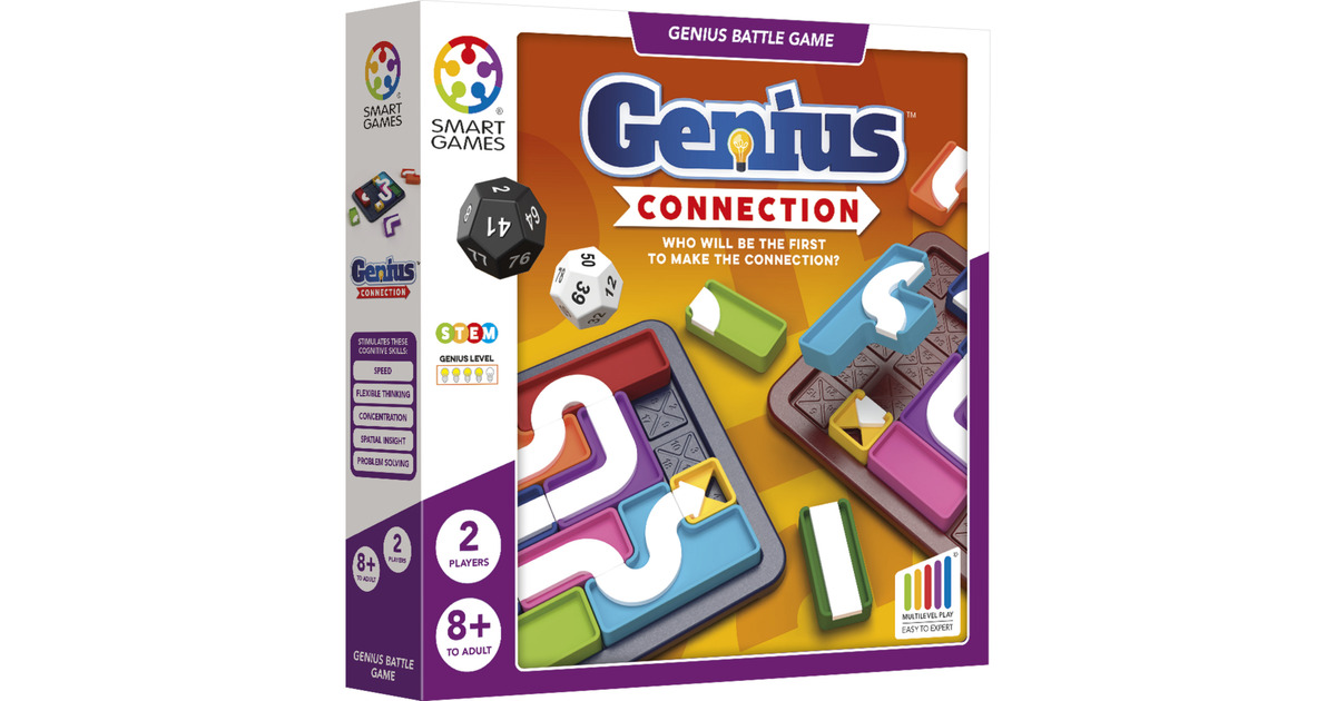 SmartGamesSG Genius Connection Bordspel  (Nederlands, 2 speler, Vanaf 8 jaar, 576 puzzels)