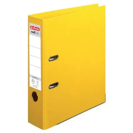 Herlitz Ordner maX.file protect plus A4 8cm gelb