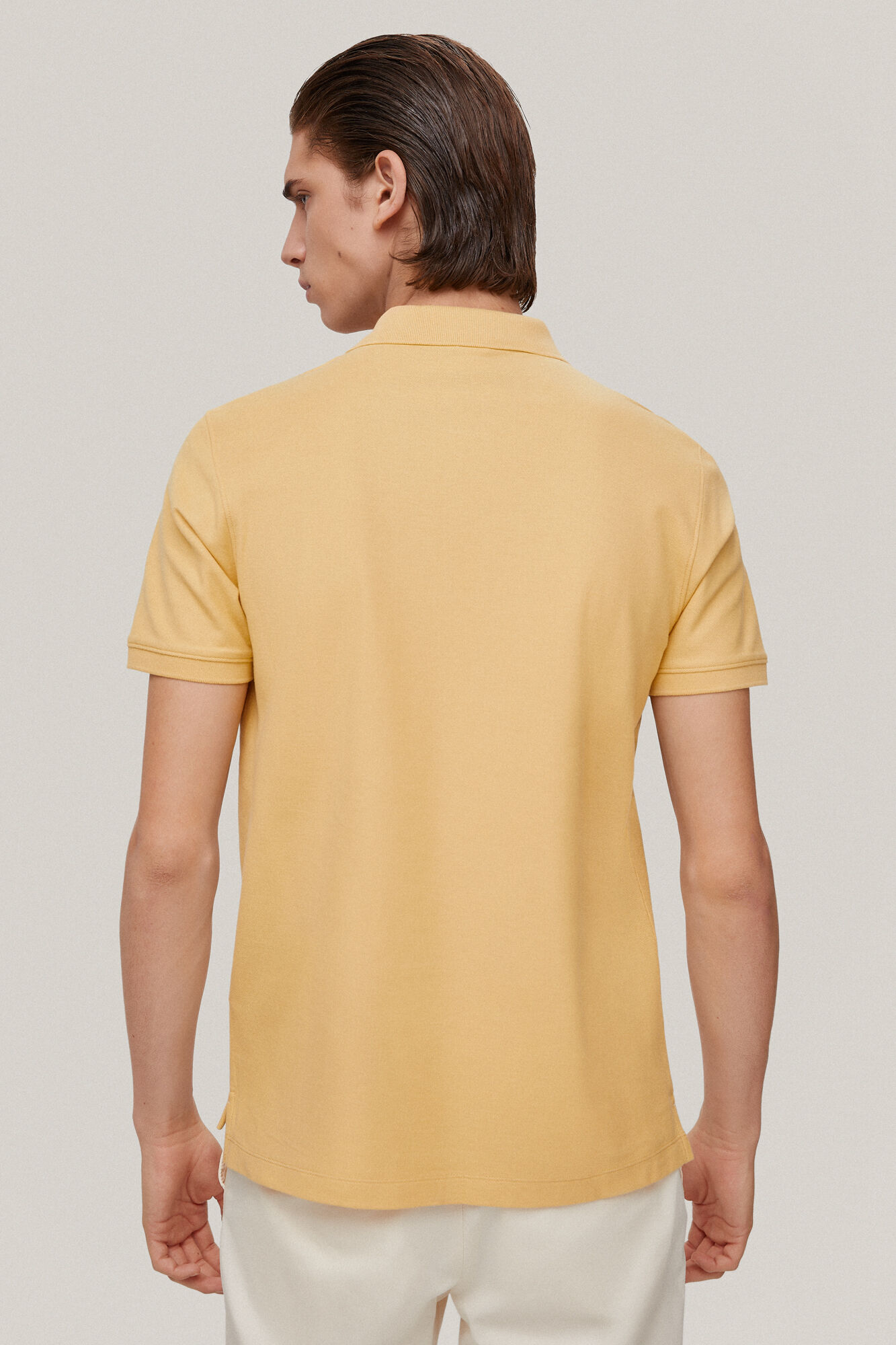 Camisa polo com logotipo - Amarela