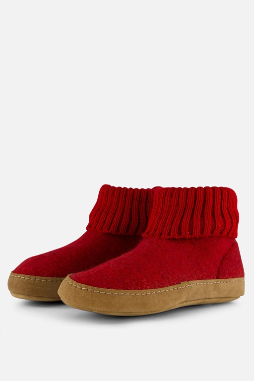Bergstein cozy lux pantoffels rood