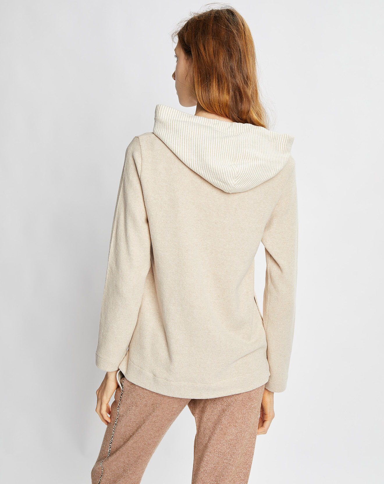 Le Chat Sweat Sweethome beige/blanc