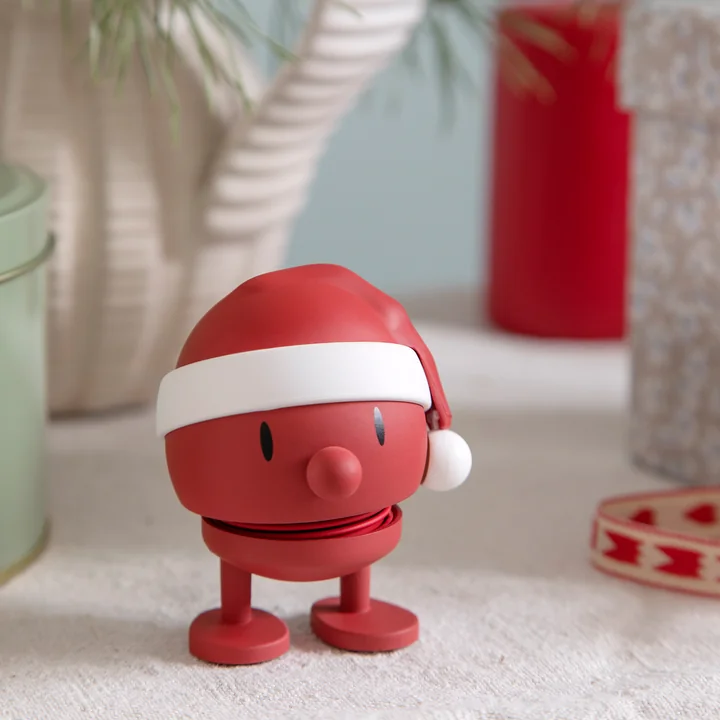 Hoptimist -Soft Santa Bumble small, rot