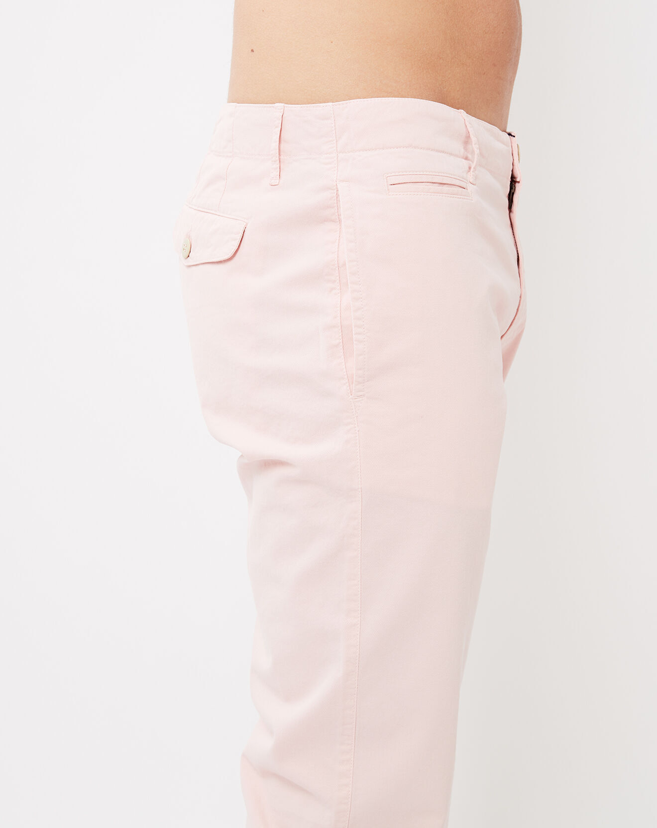 Hartford Pantalon Tucson style Chino lilas