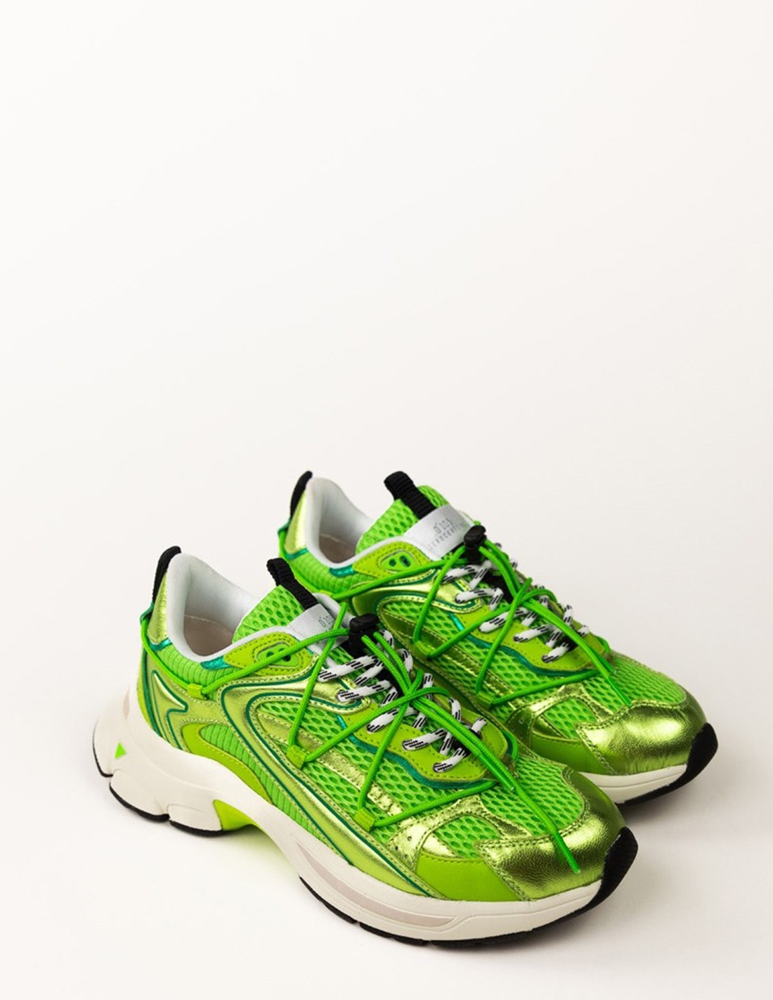 0-105 Baskets de ville Femme Spider Jasmine Vert Cuir
