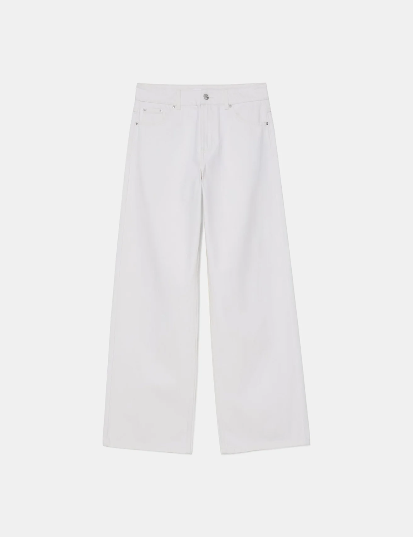 Jean coupe wide leg blanc