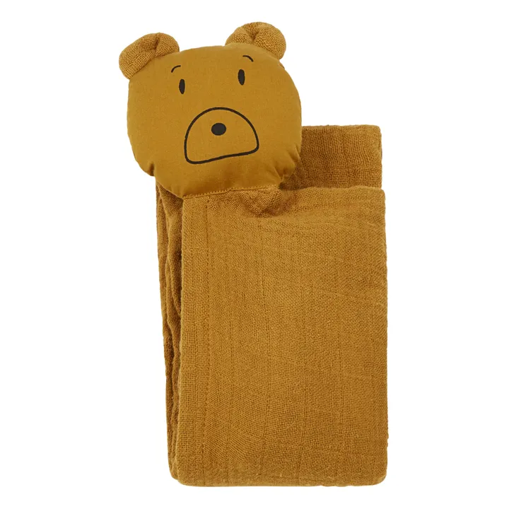 Liewood Doudou lange Robbie en coton bio | Caramel