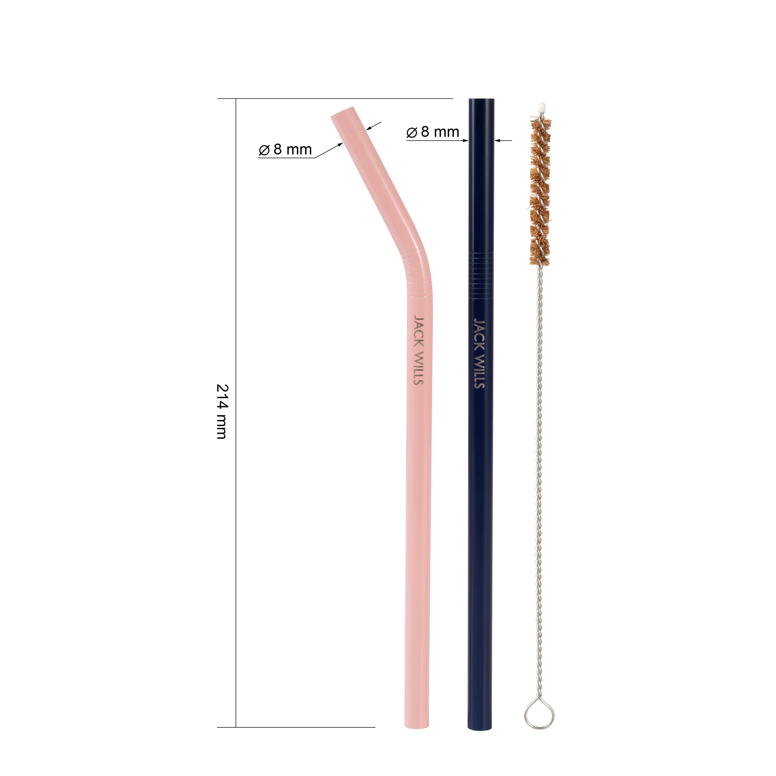 Jack Wills Reusable Stainless Steel Straws