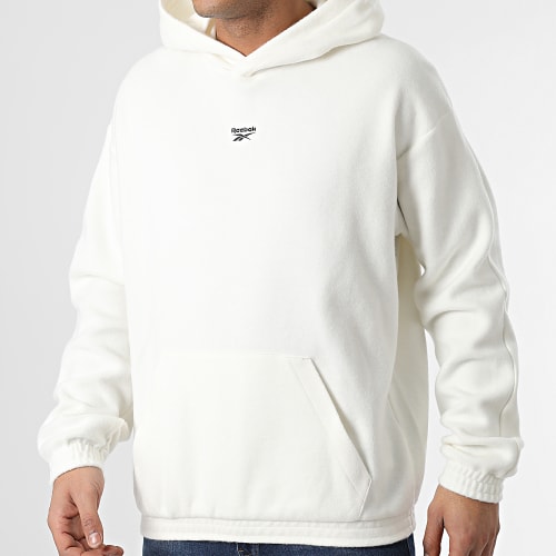 Sweat Capuche Fourrure Polaire H66175 Blanc