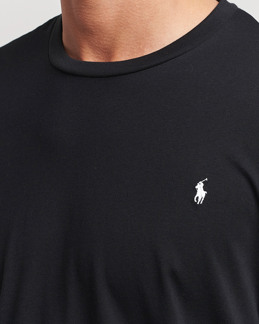Polo Ralph Lauren Liquid Cotton Long Sleeve Crew Neck T-Shirt Black