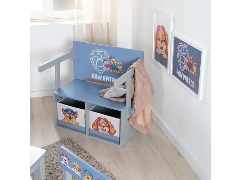 roba Paw Patrol klappbare Sitzbank mit Box Klappbare Sitzbank mit Canvas Boxen