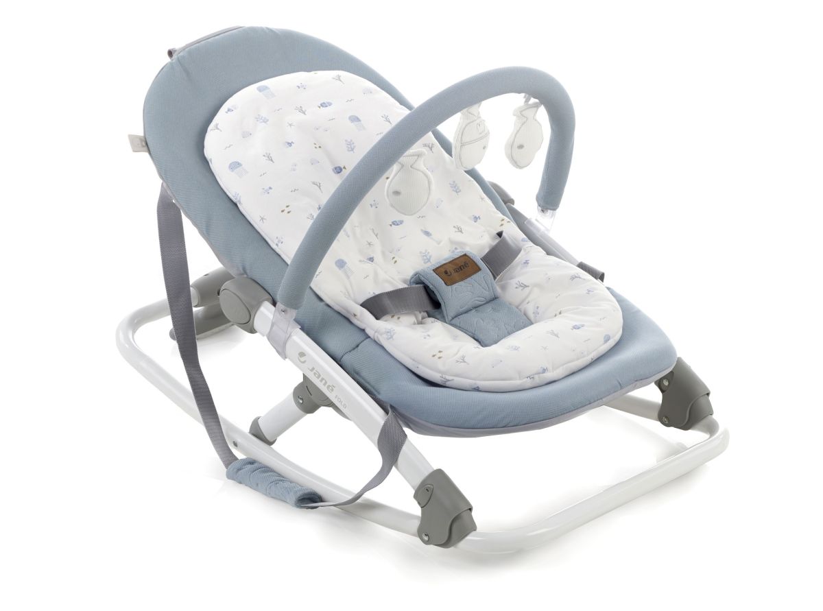 Transat pliable FOLD LAZULI BLUE - Ecru