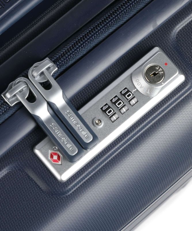 Samsonite Flux Spinner S 55/20 Uitbreidbare Handbagage Koffe - 55 C - 44  - Donkerblauw