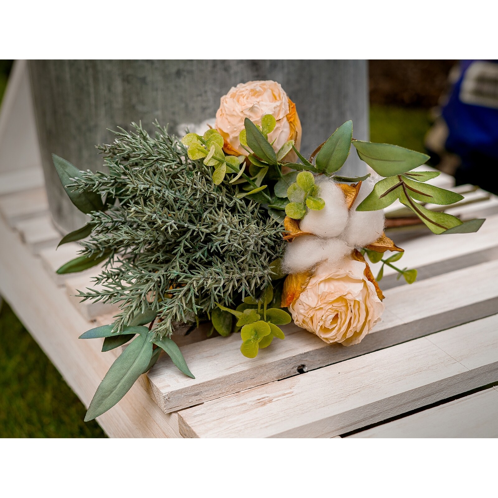 HTI-Living Kunstblume Frühlingsstrauß Flora