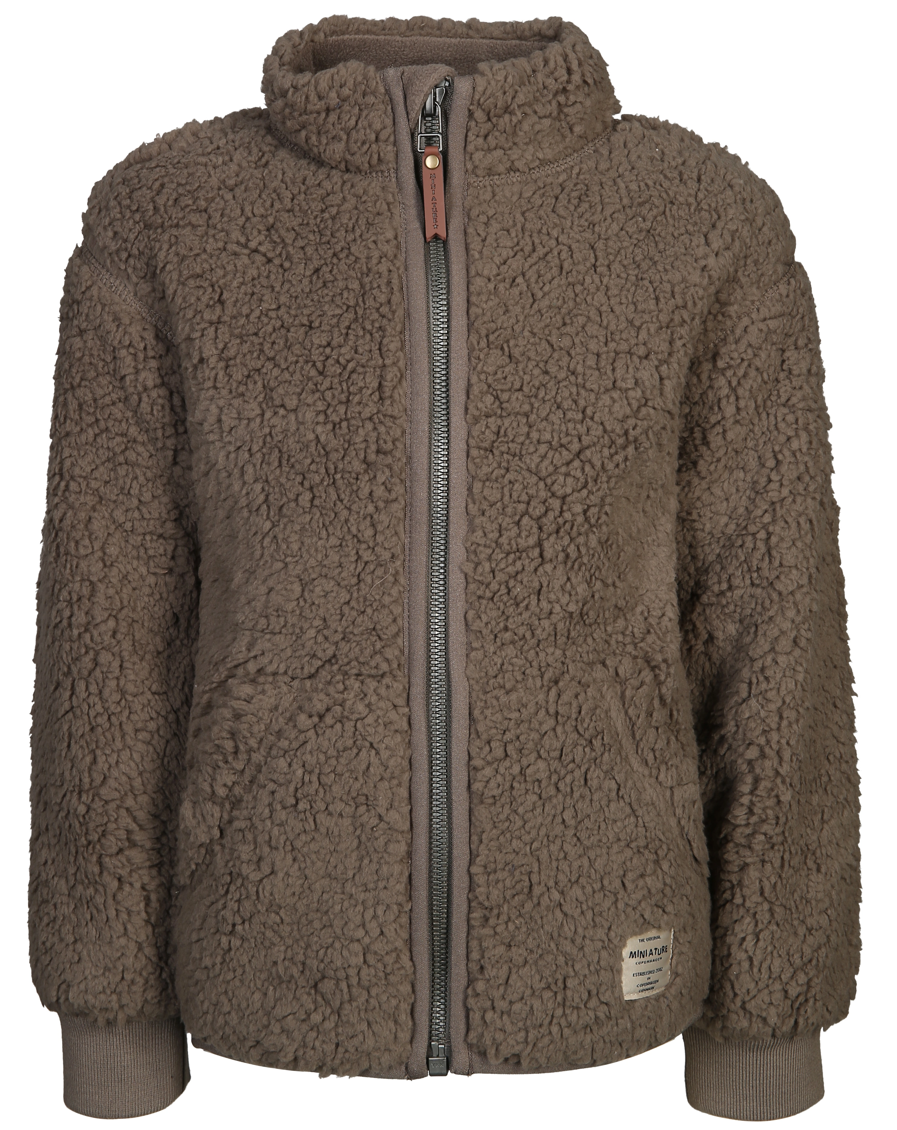 Teddyfleece-Jacke MATSALEH in morel grey