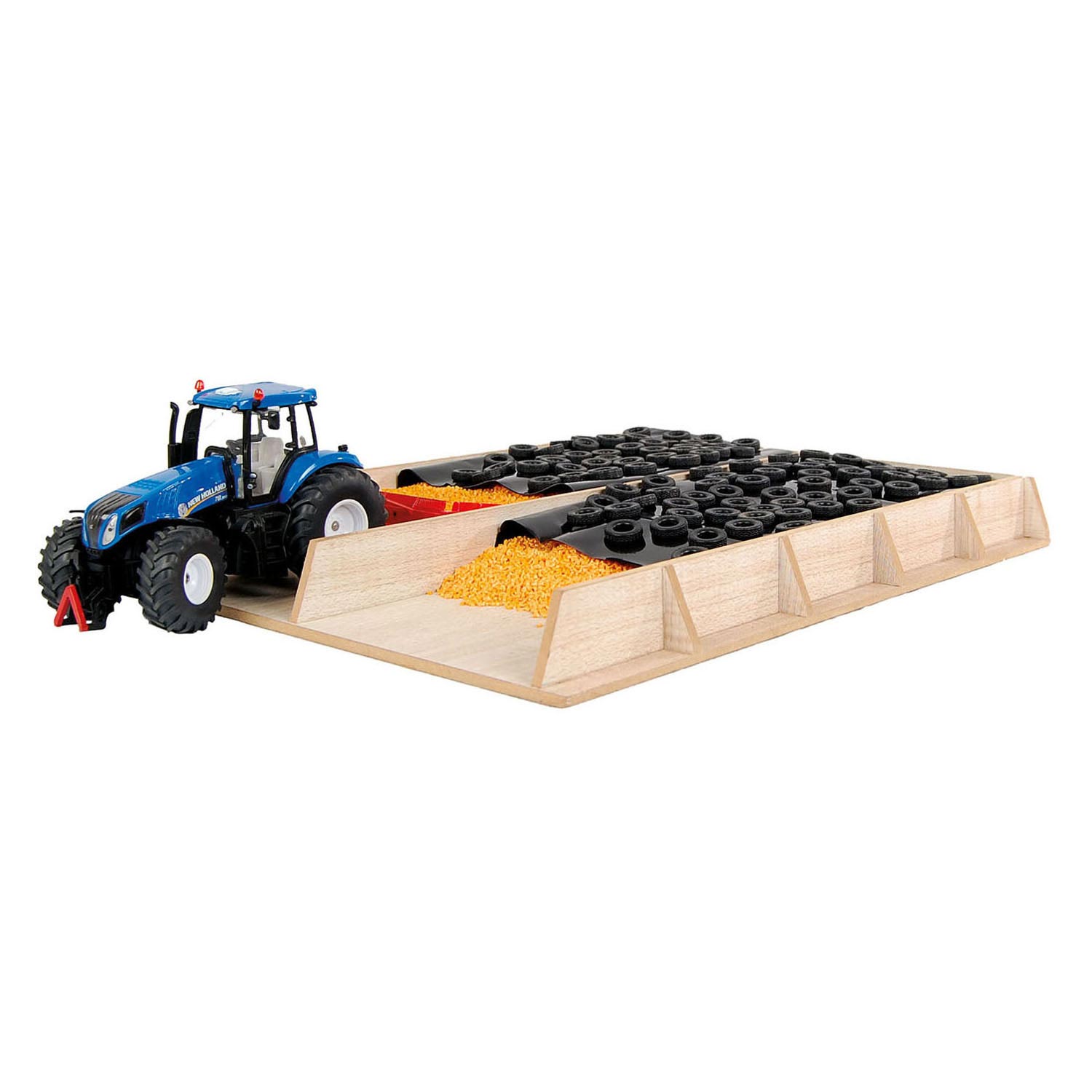 Kids Globe Sleufsilo Hout 1:32