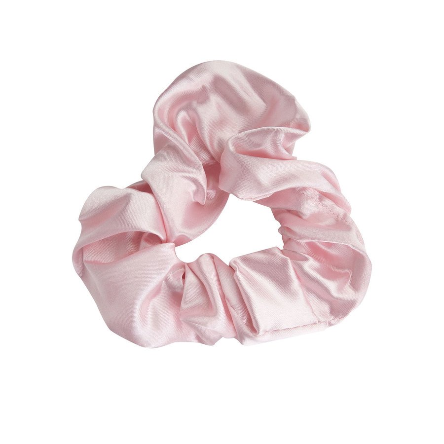 Brushworks Pink & White Satin Scrunchies 4pcs