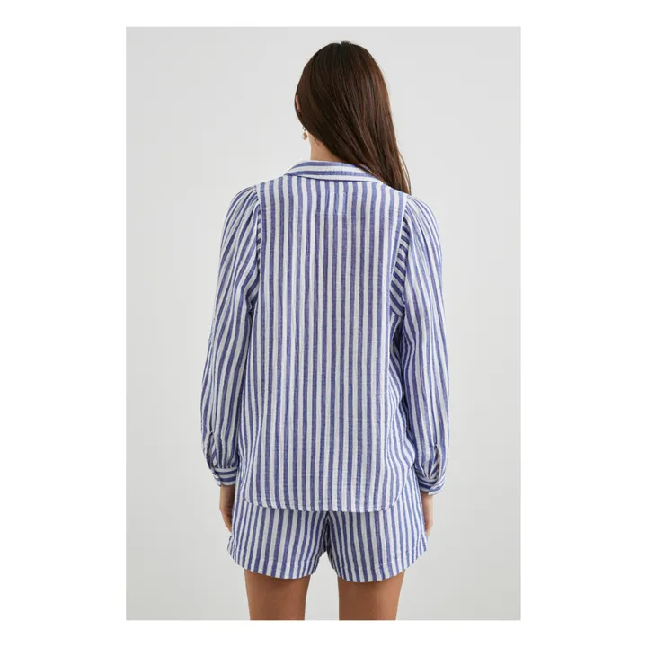 Rails Chemise Lo Rayures Coton Bio | Bleu