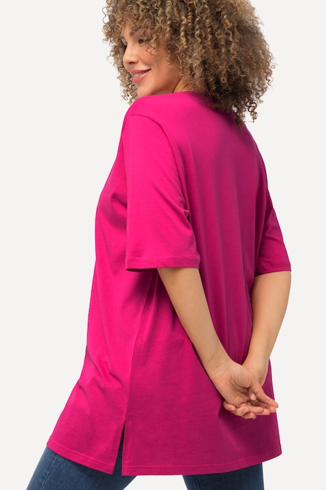 T-Shirt, Rundhalsausschnitt, Relaxed, Halbarm