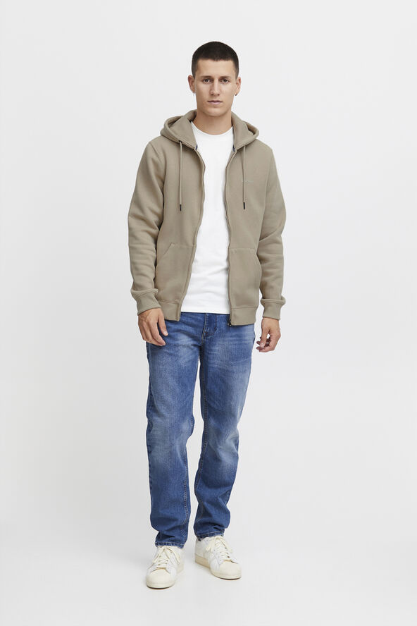 Blend BHDownton Zipthrough Sweatshirt Crockery