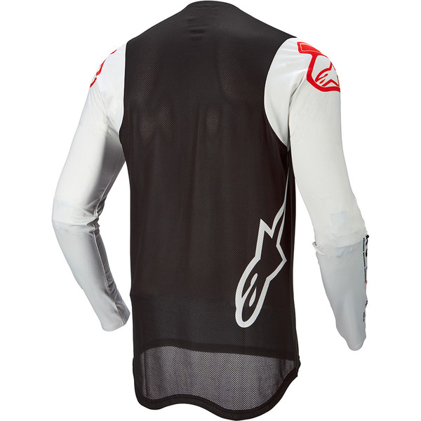 Alpinestars - Maillot Supertech Foster Noir / Blanc / Rouge fluo