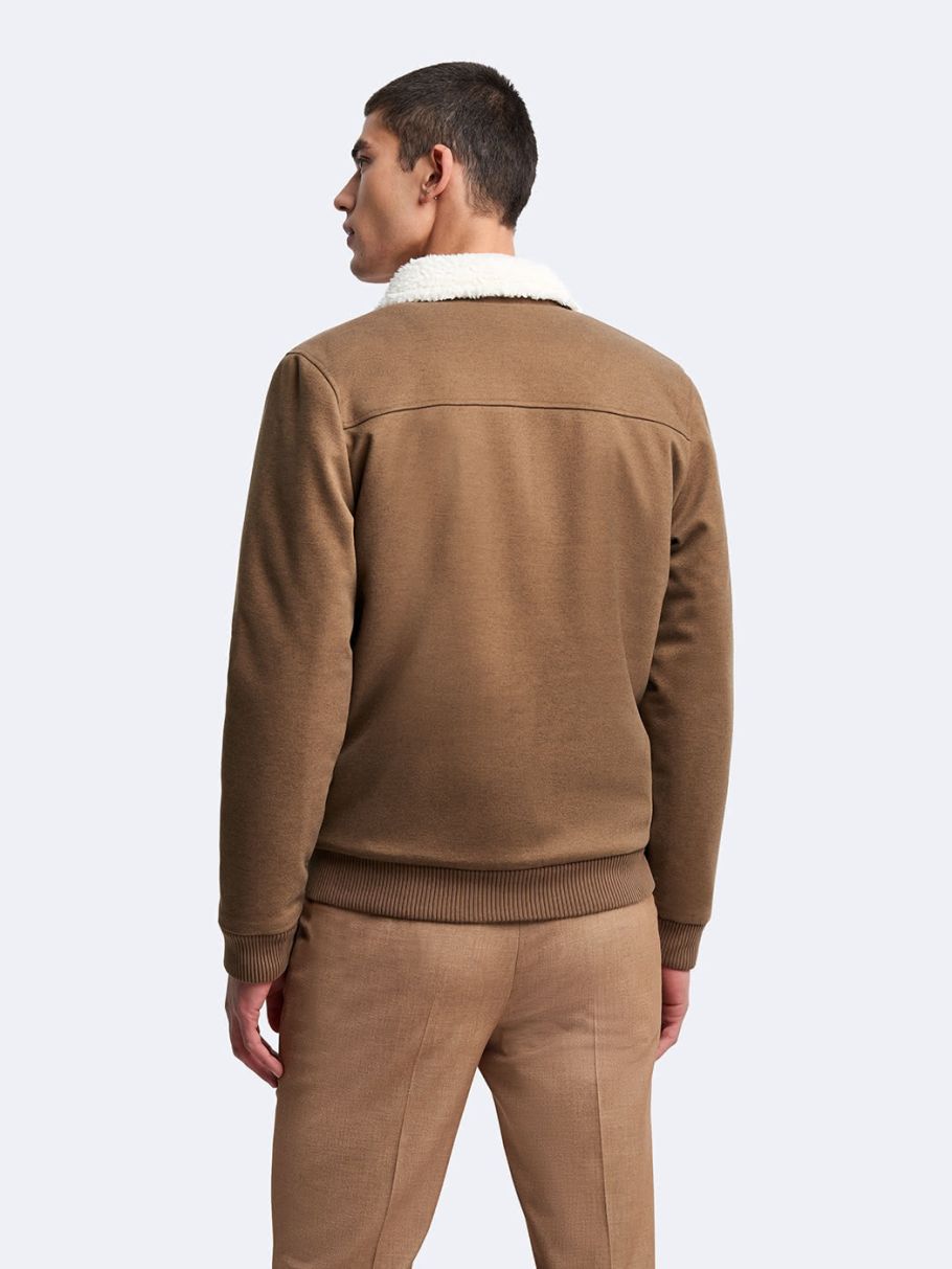 Blouson col sherpa uni