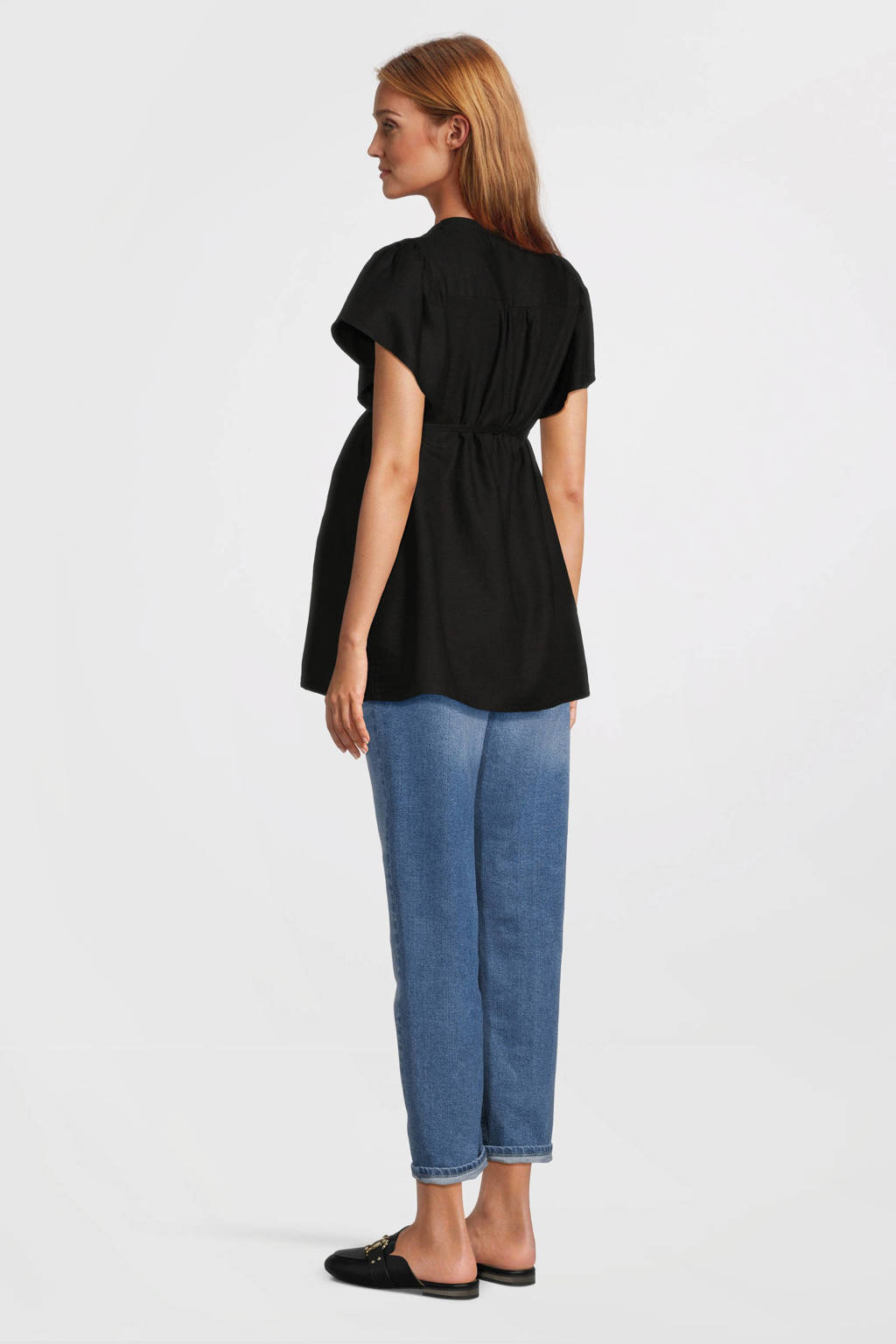 Noppies voedingstop Cotia met all over print zwart