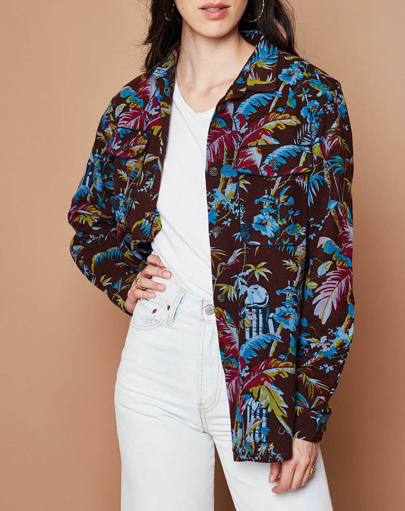 Inouitoosh Veste surchemise Quartier Latin marron