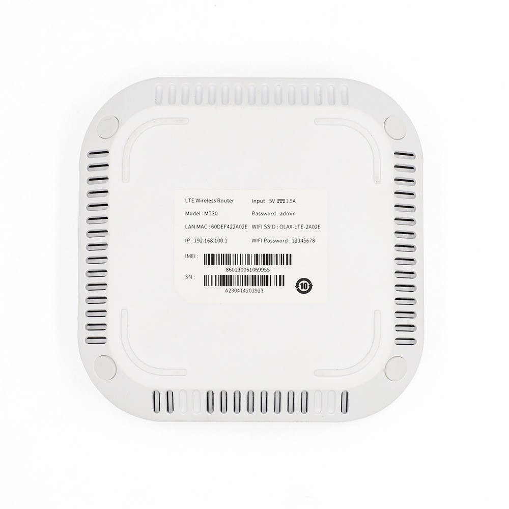 (150 Mbit/s) Portabler Mobiler Hotspot 4G / 3G / LTE Wlan Router   Micro SIM Karten Slot und integrierter Akku 4000mAh - Weiss