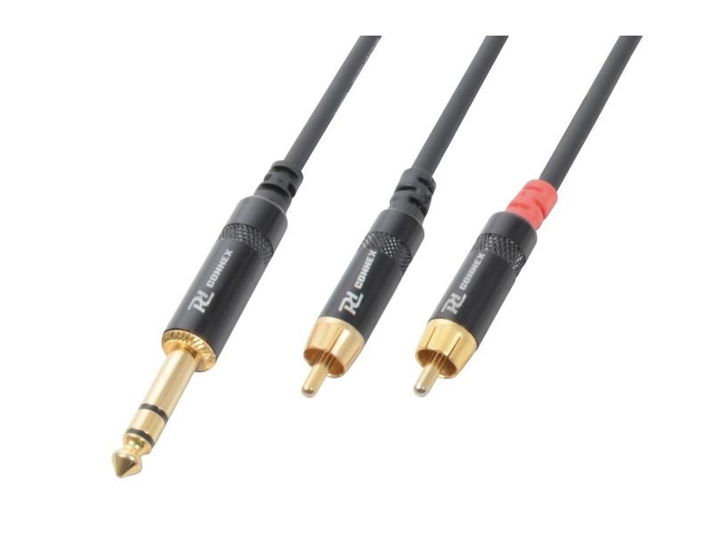PD Connex CX84-1 Klinke 6.3 mm, male - Cinch 1.5 m Audiokabel 6.3 Klinke - 2x Cinch