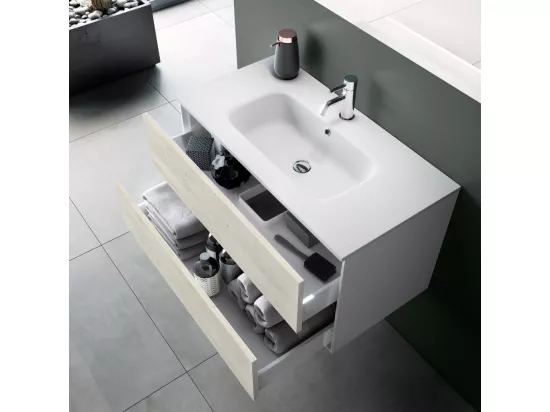 Ensemble de salle de bain 3 pièces IGEA chêne alaska