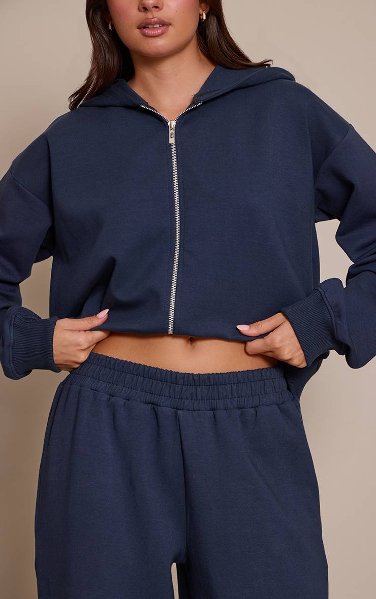 Bleu Marine Pantalon De Jogging Interlock À Jambes Extra Larges