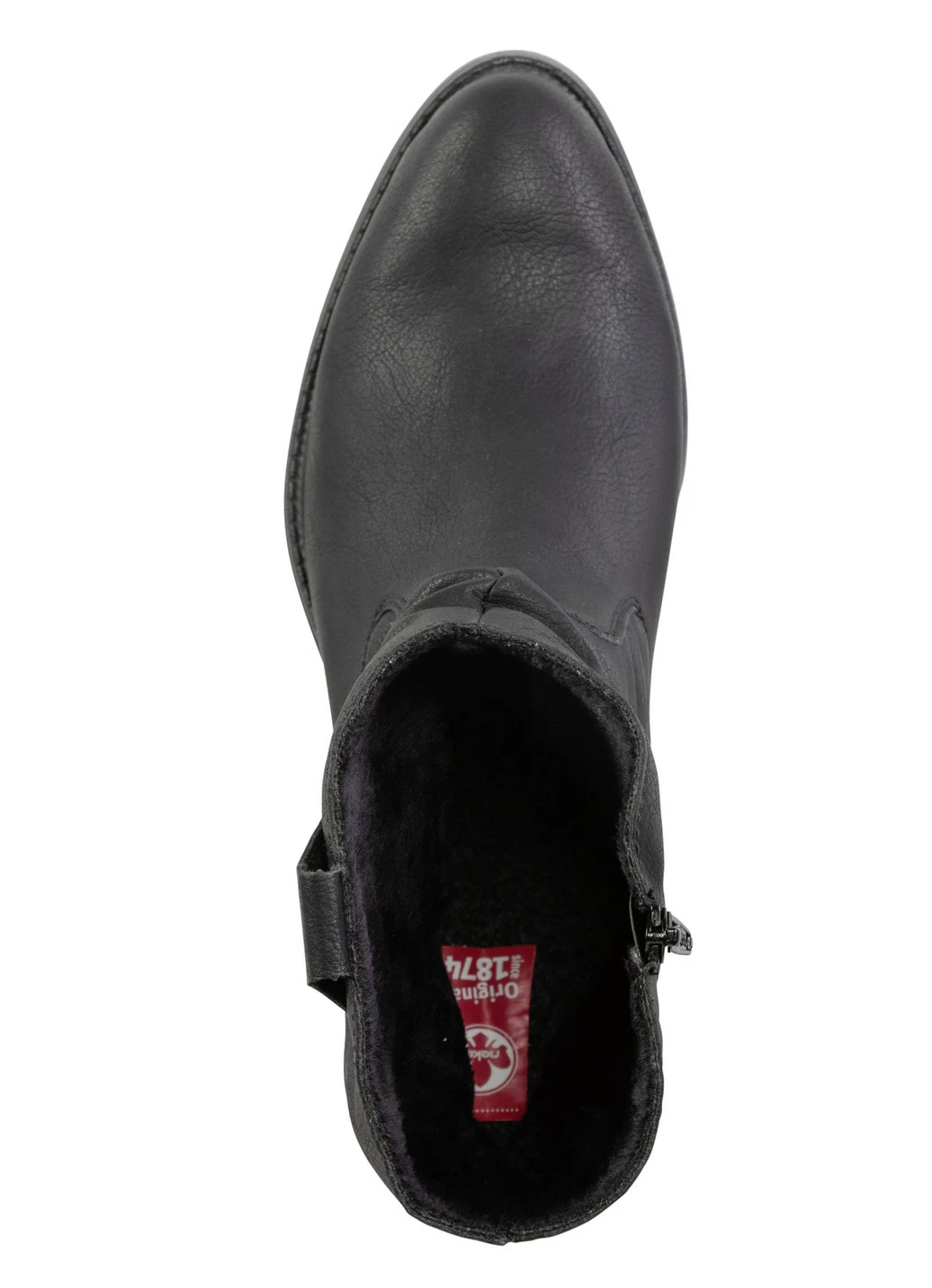 Rieker Western-Stiefelette aus weichem Synthetikmaterial mit Raffung