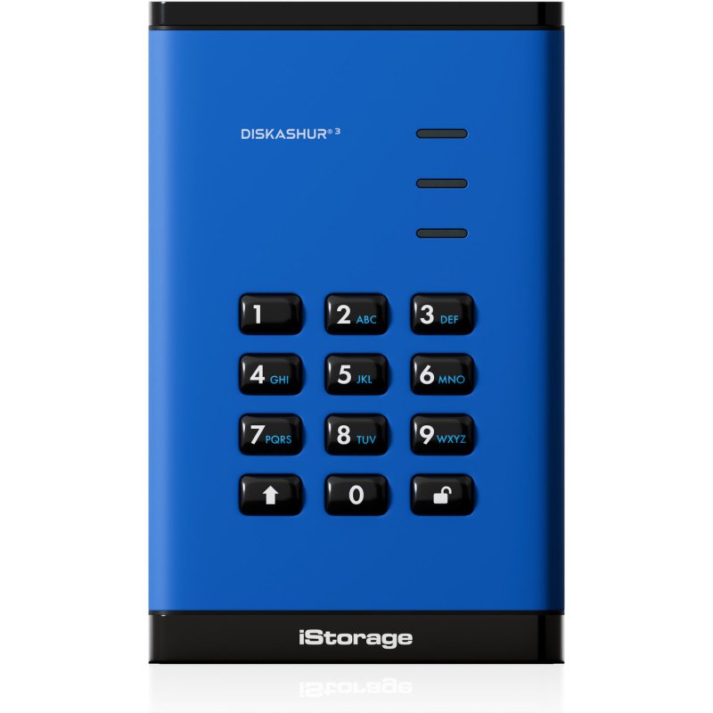 iStorage diskAshur3 SSD 256-bit 2TB - Blue