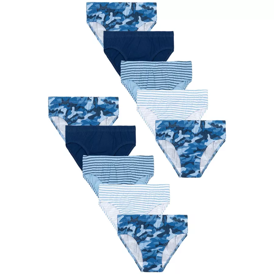 MINOTI 10er-Pack Slips BlauDunkelblauWeiß