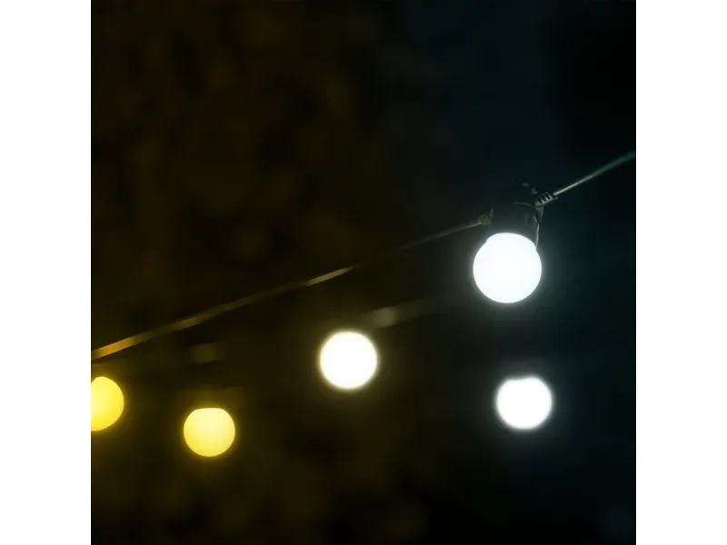 Twinkly Festoon Smart Udendørs Lyskæde med hvidt lys - 20 m.