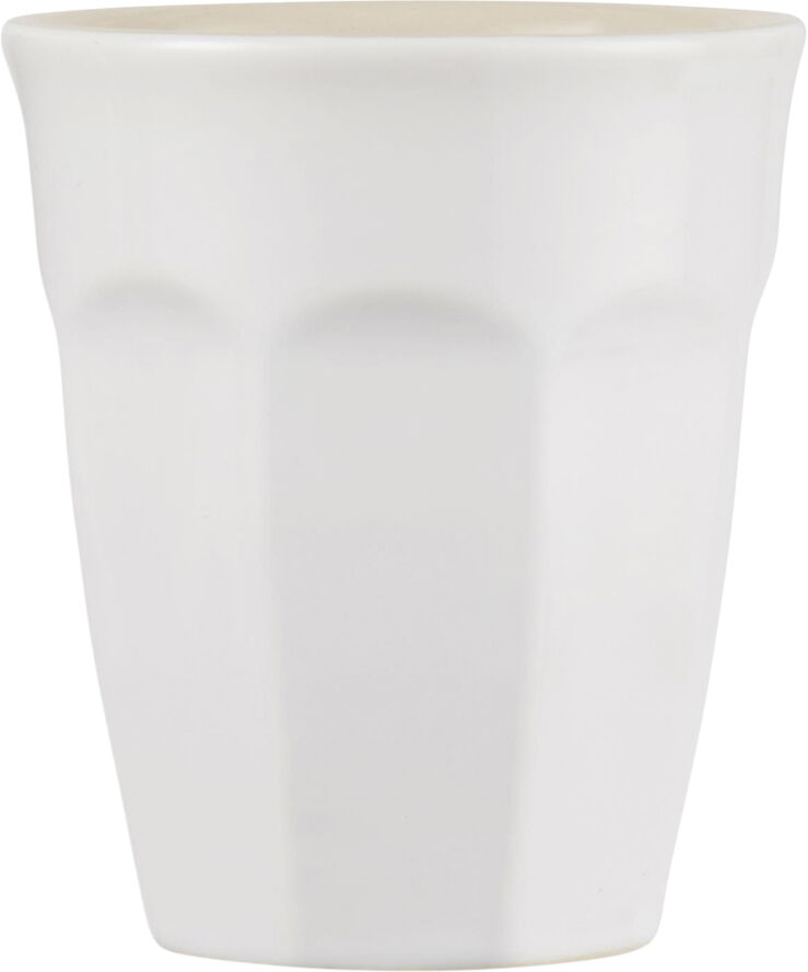 Ib Laursen Cafe latte krus Mynte Pure White Hvid