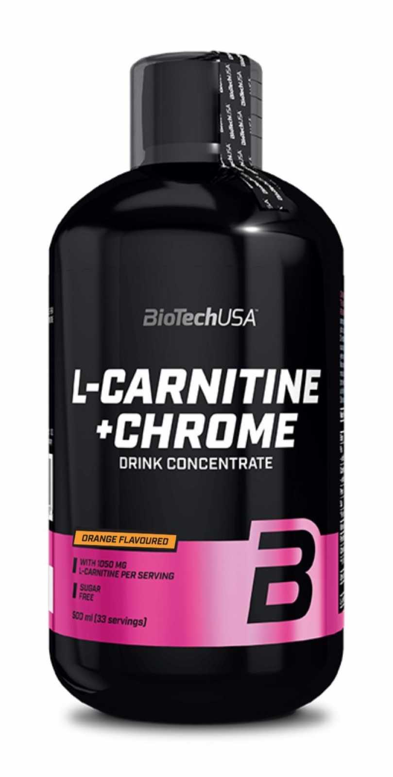 Biotech USA L-Carnitina líquida + Cromo 500 ml