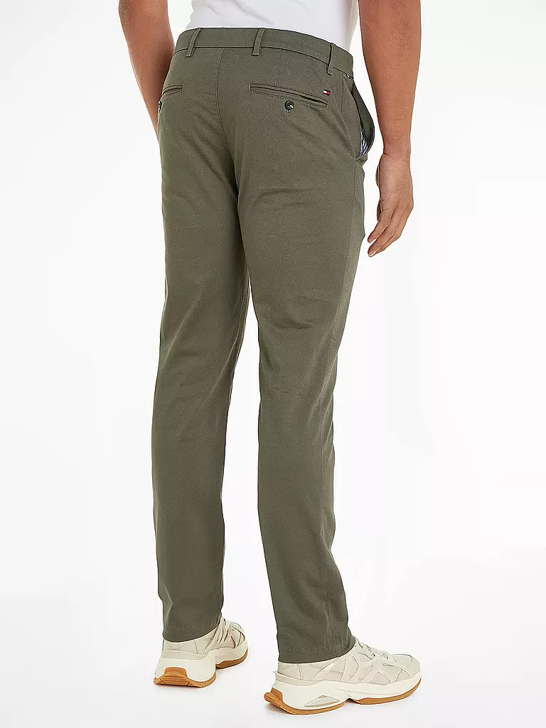 TOMMY HILFIGER Chino Straight Fit DENTON olive