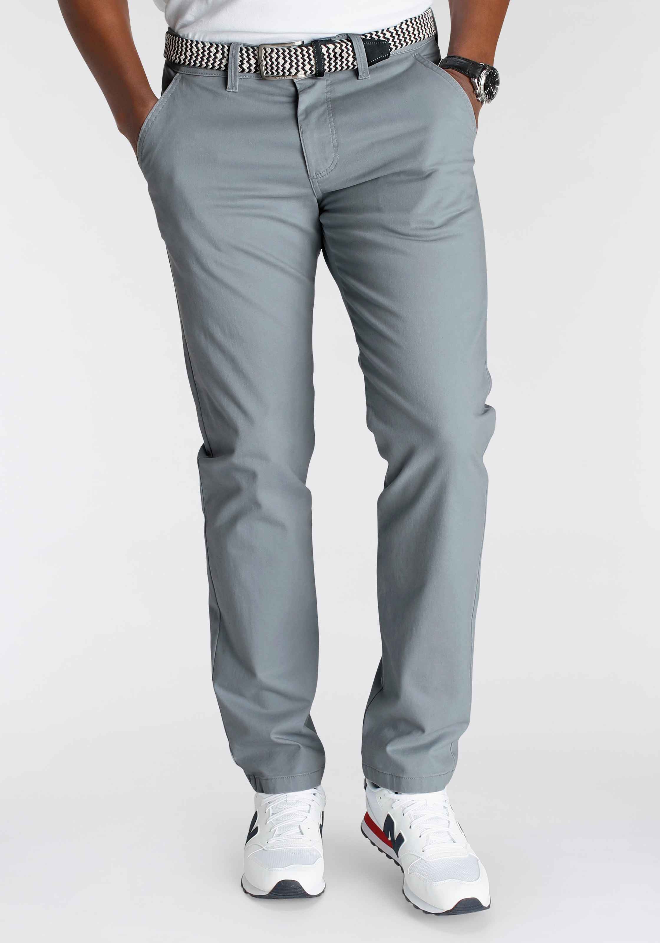 DELMAO Chinohose  mit Details