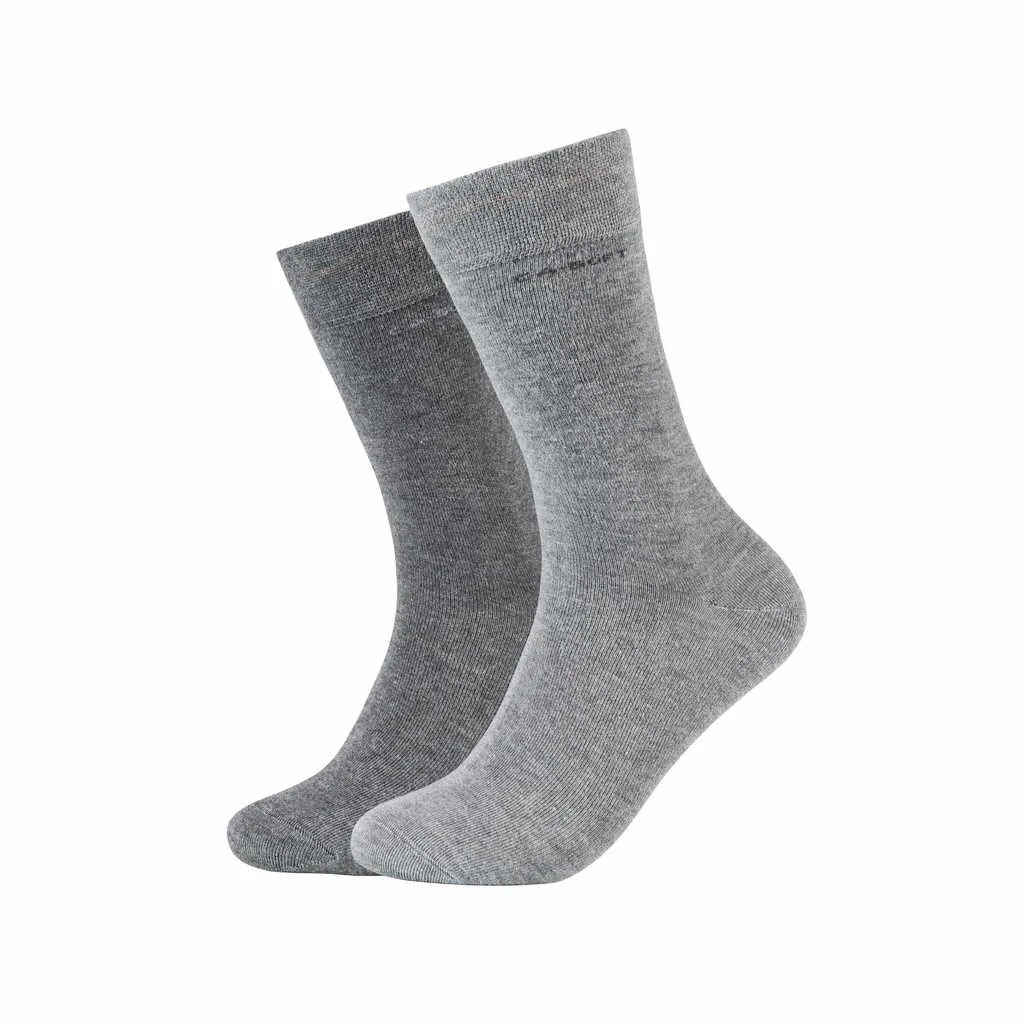 CAMANO Freizeitsocken Grau Textil  2-ER Pack