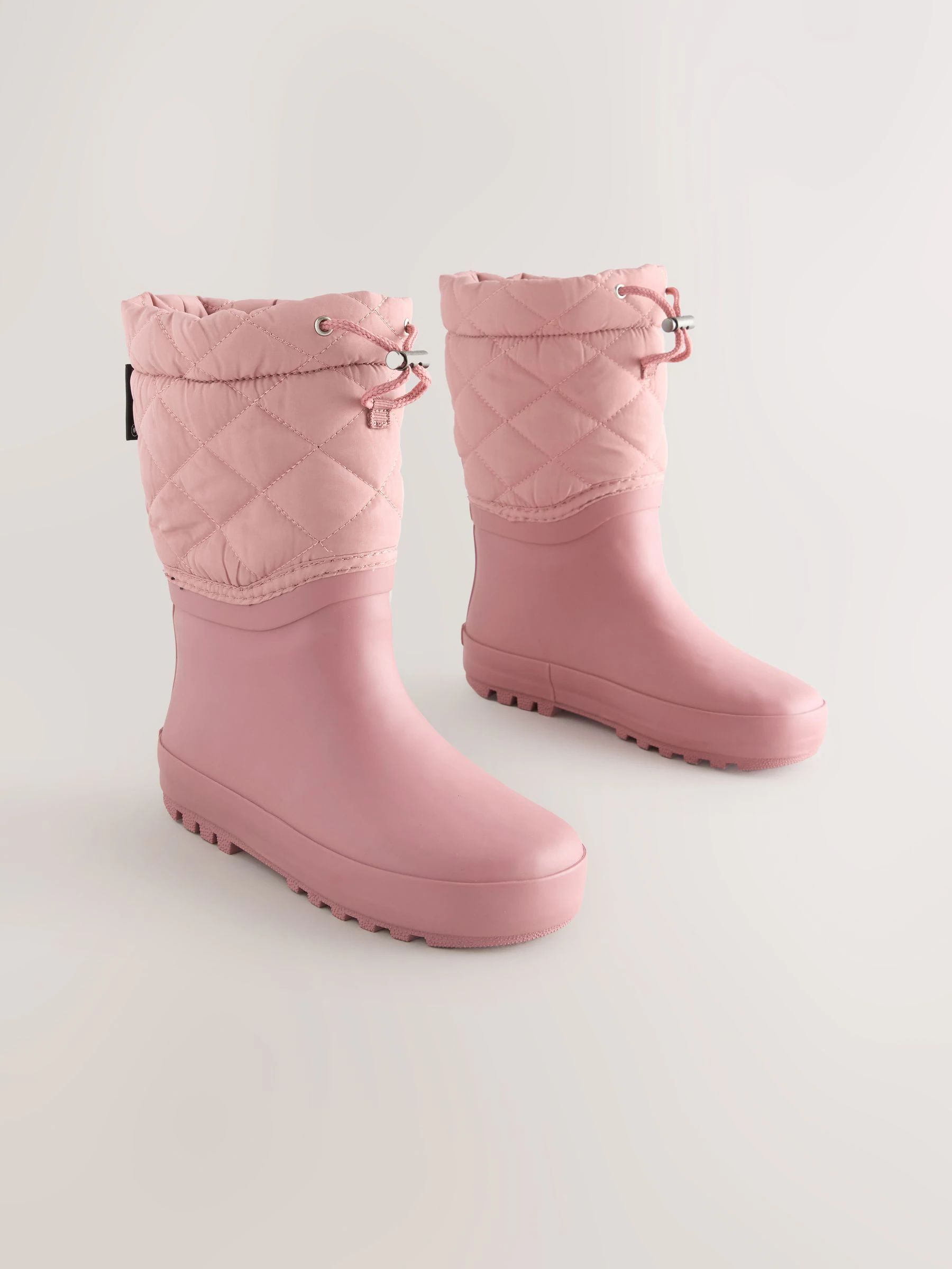 Roze - Thinsulate gevoerde regenlaarzen met rand