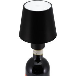 Lampe sur bouteille LED rechargeable PARIS, noir