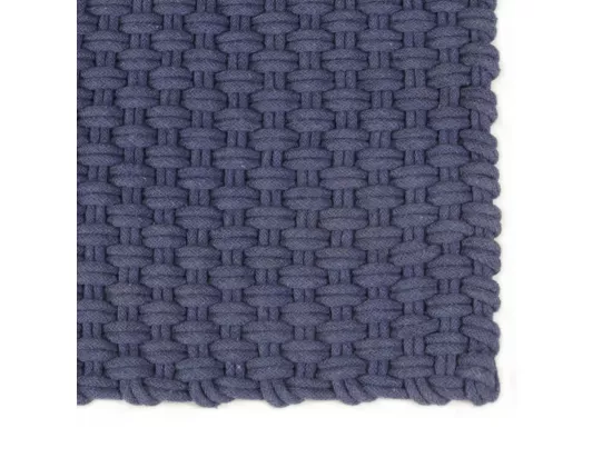 Prolenta Premium - Tapis rectangulaire Bleu marine 180x250 cm Coton
