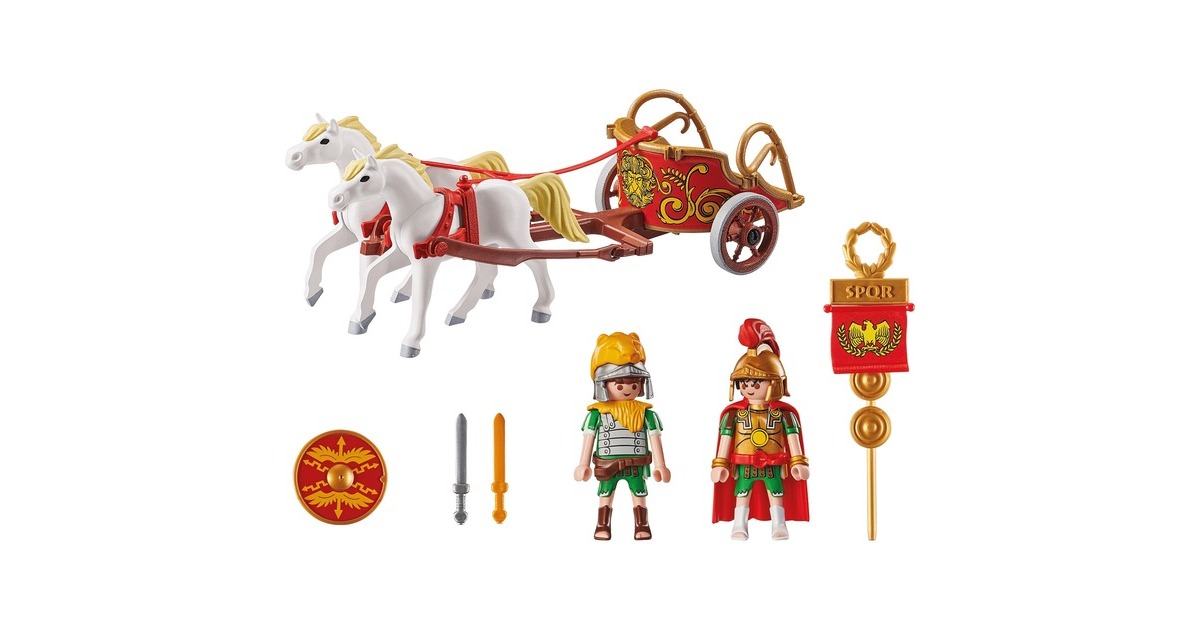 PLAYMOBILAsterix: Romeinse strijdwagen Constructiespeelgoed  (71543)